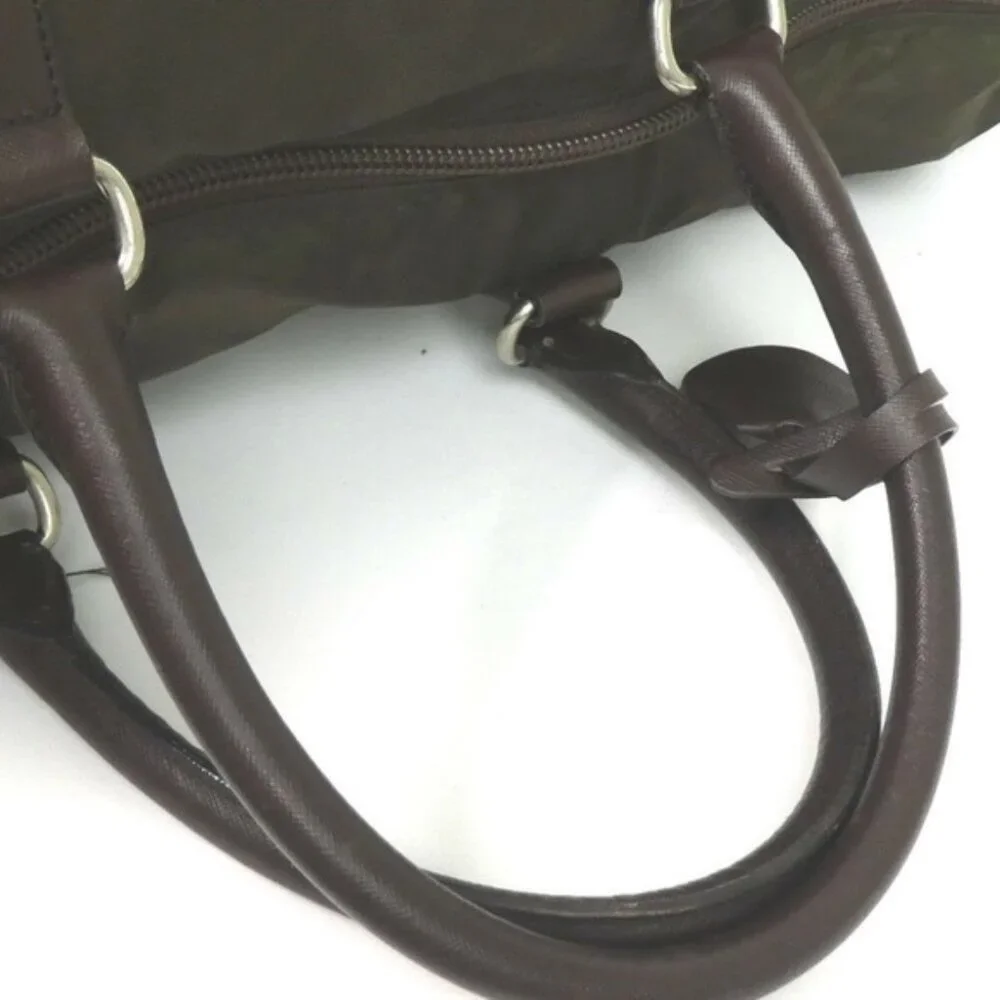 PRADA extra large Boston travel bag Nylon Leather carry on - Picture 6 of 7